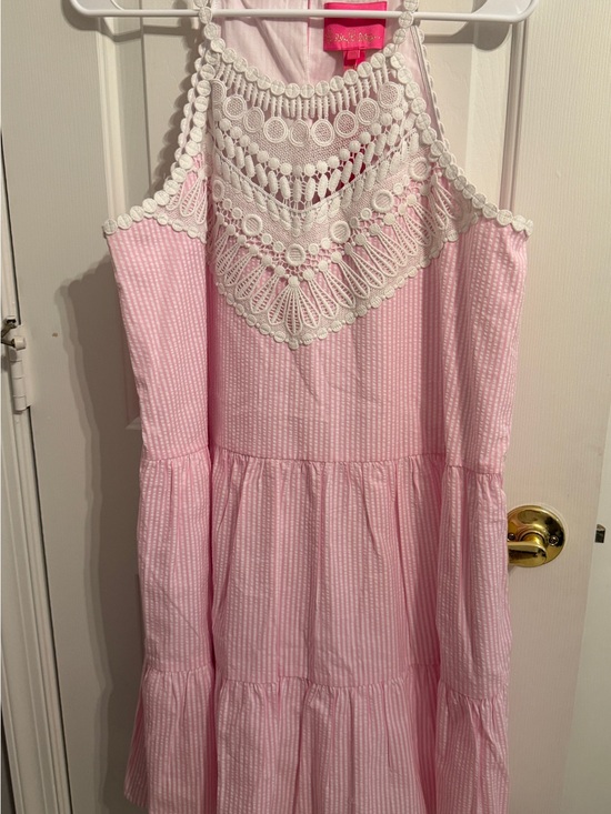 Lilly Pulitzer Dresses & Skirts - Lilly Pulitzer Britt Seersucker Halter Dress NWT